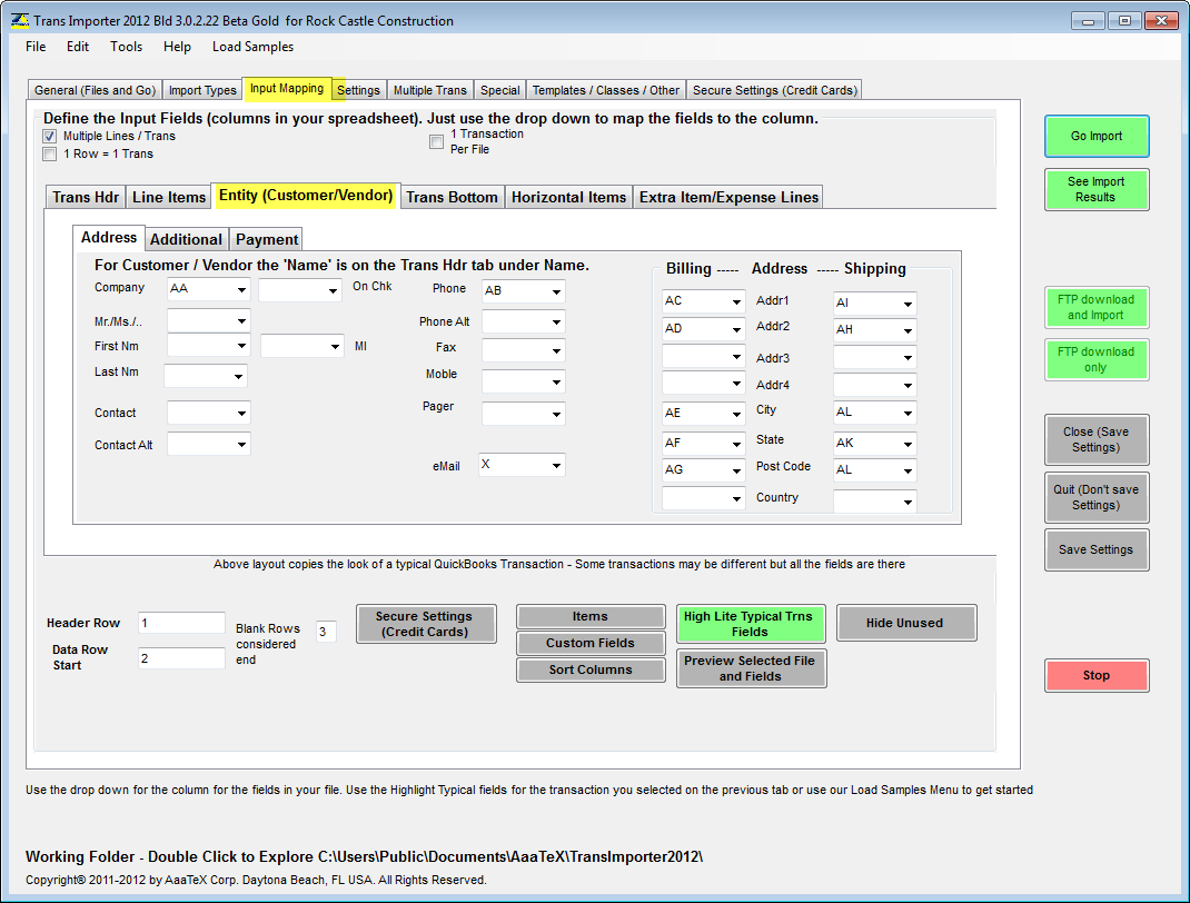 how to import transactions from excel to quickbooks