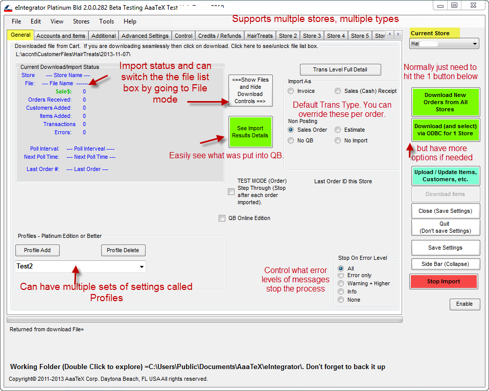 QuickBooks Importing from eCommerce