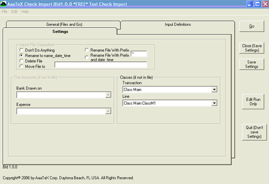 AaaTeX - QuickBooks Check Import